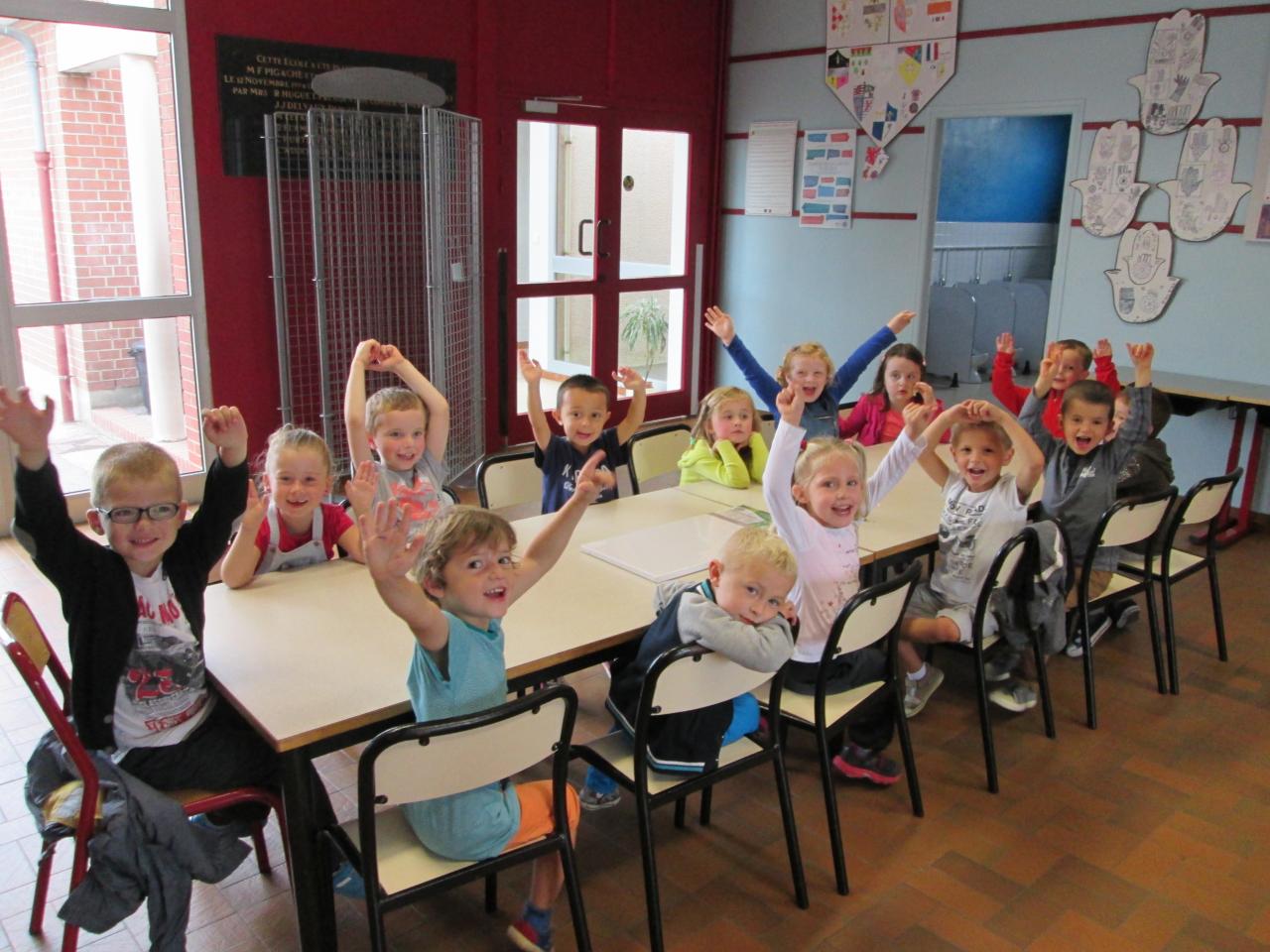 Groupe des MS et GS avec Hélène comme animatrice