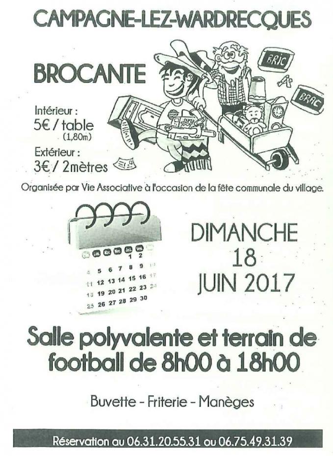 Brocante du 18 juin 2017