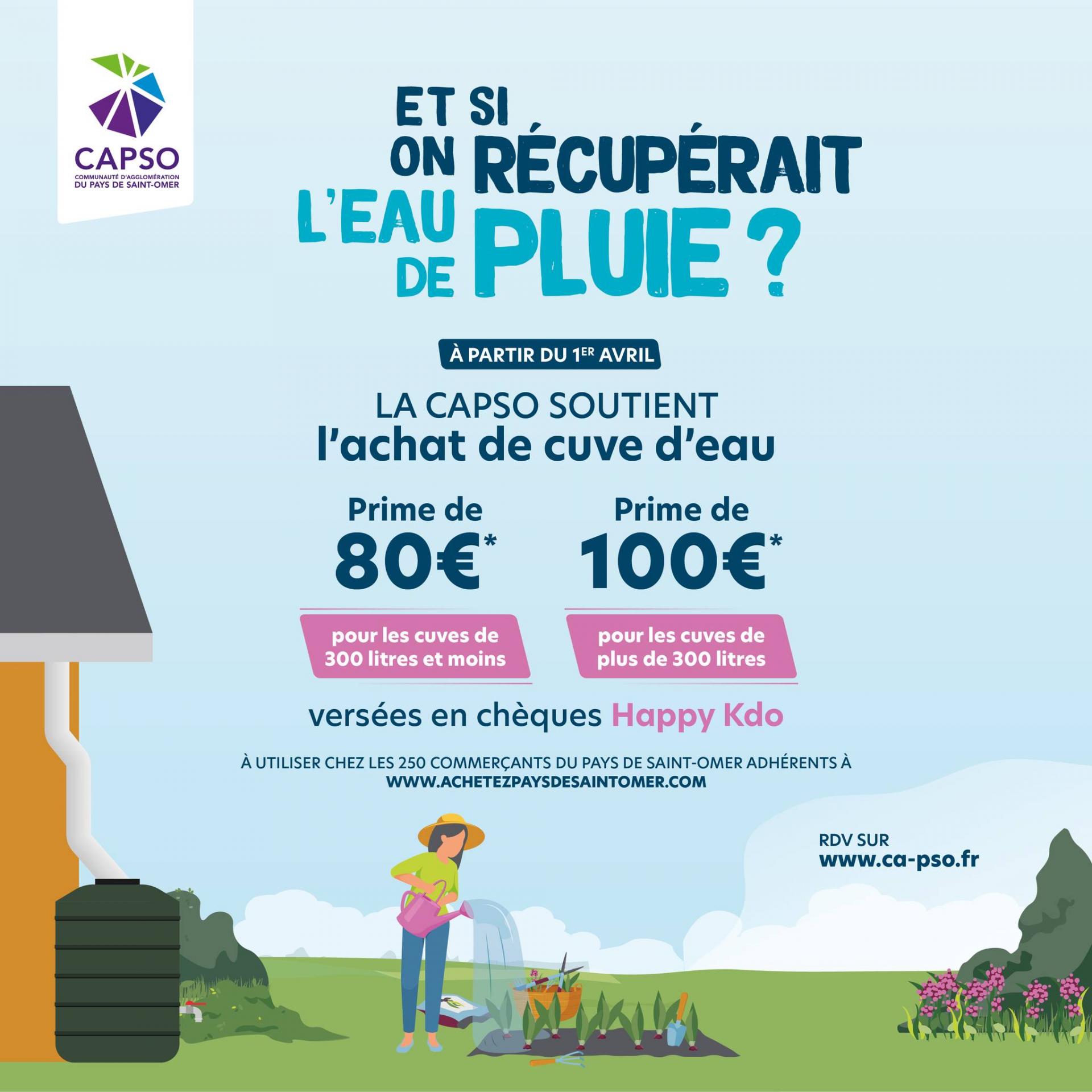 Récupérateur d'eau de pluie gratuit ? Vos aides financières