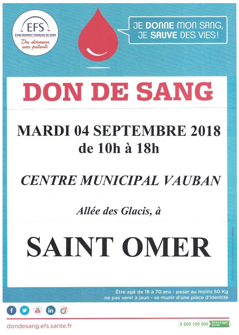 Don de sang 4 septembre