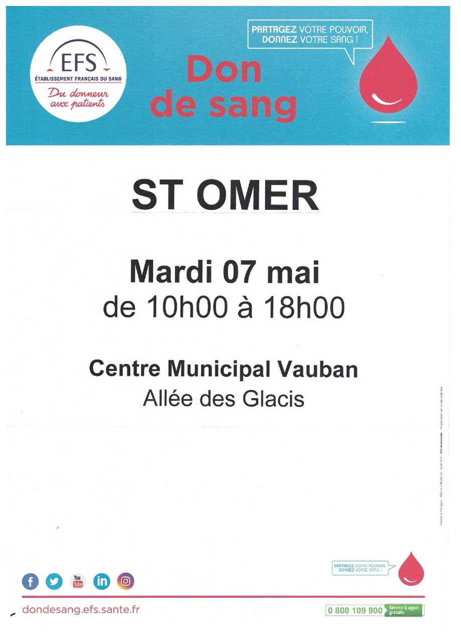 Don de sang saint omer 1