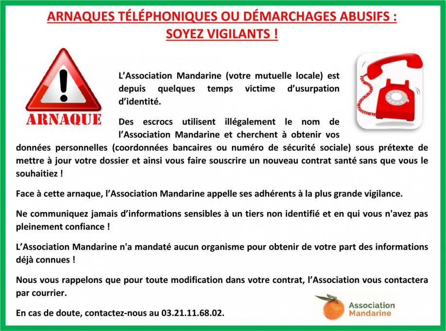 Encart arnaques telephoniques