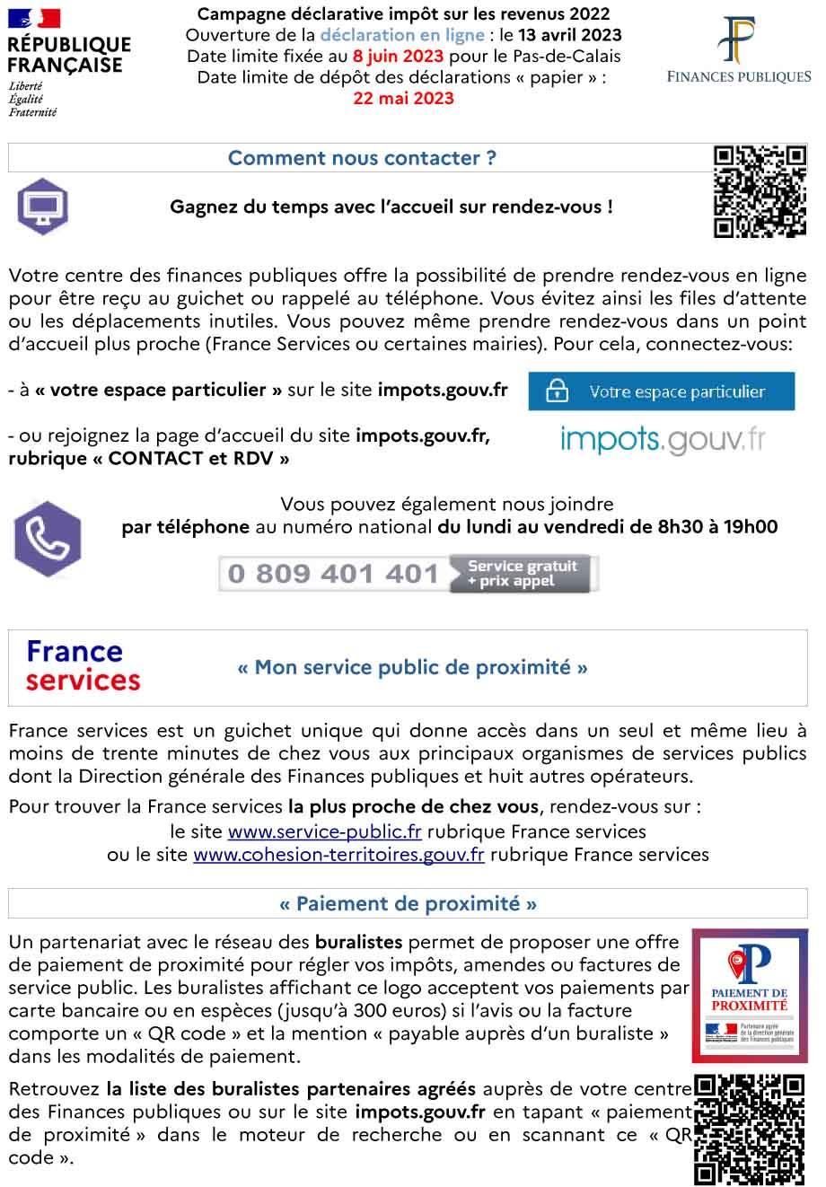 Flyer comment nous contacter campagne ir 2023 copie