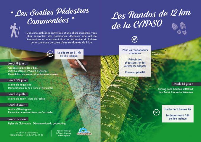 Flyer des randonnees de la capso 2