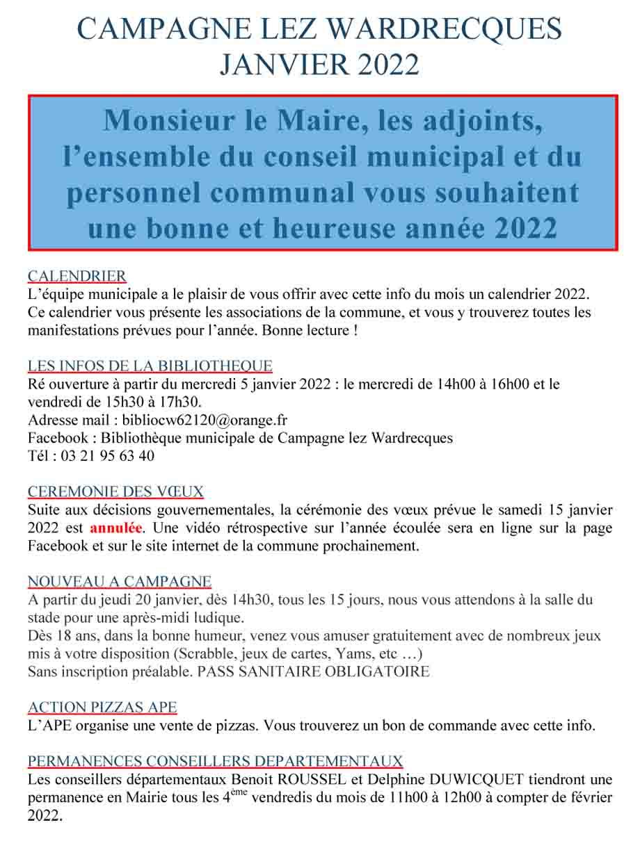 Info du mois 1