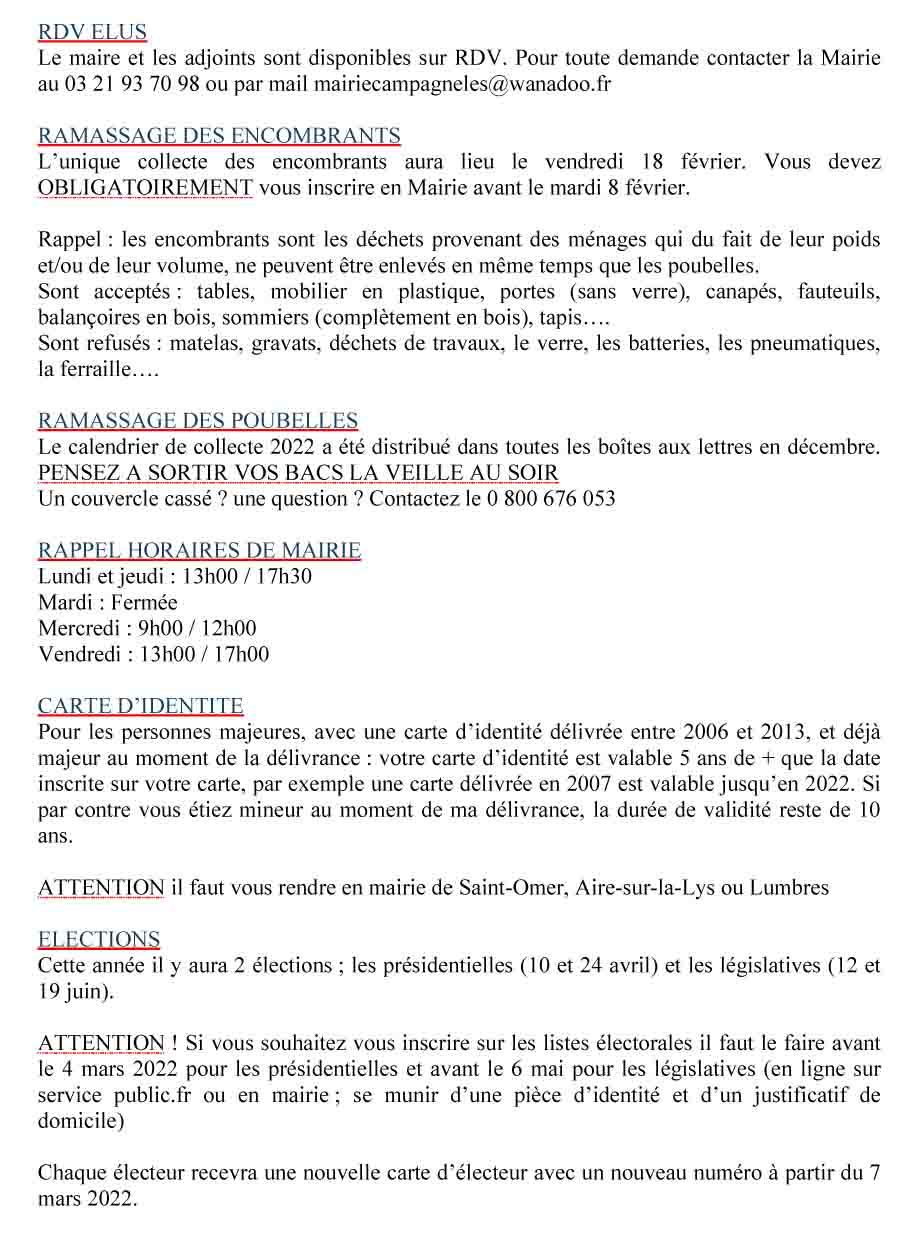 Info du mois 2