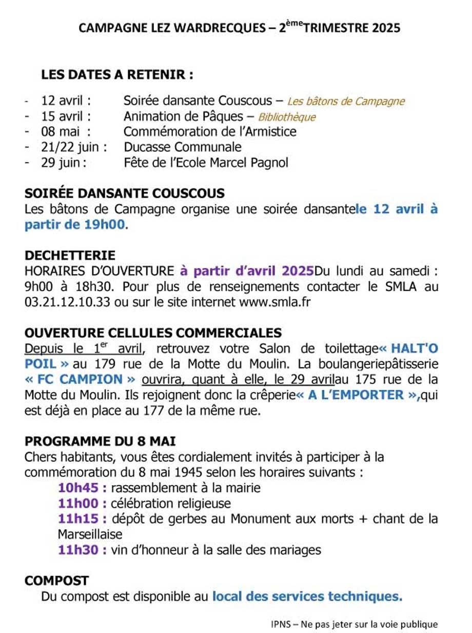 Infos 2eme trimestre 2025 6