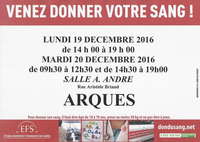 Lacleweb don du sang arques