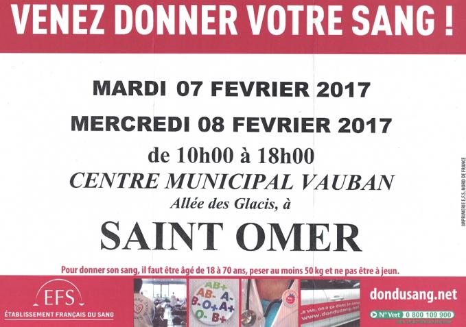 Venez donner votre sang